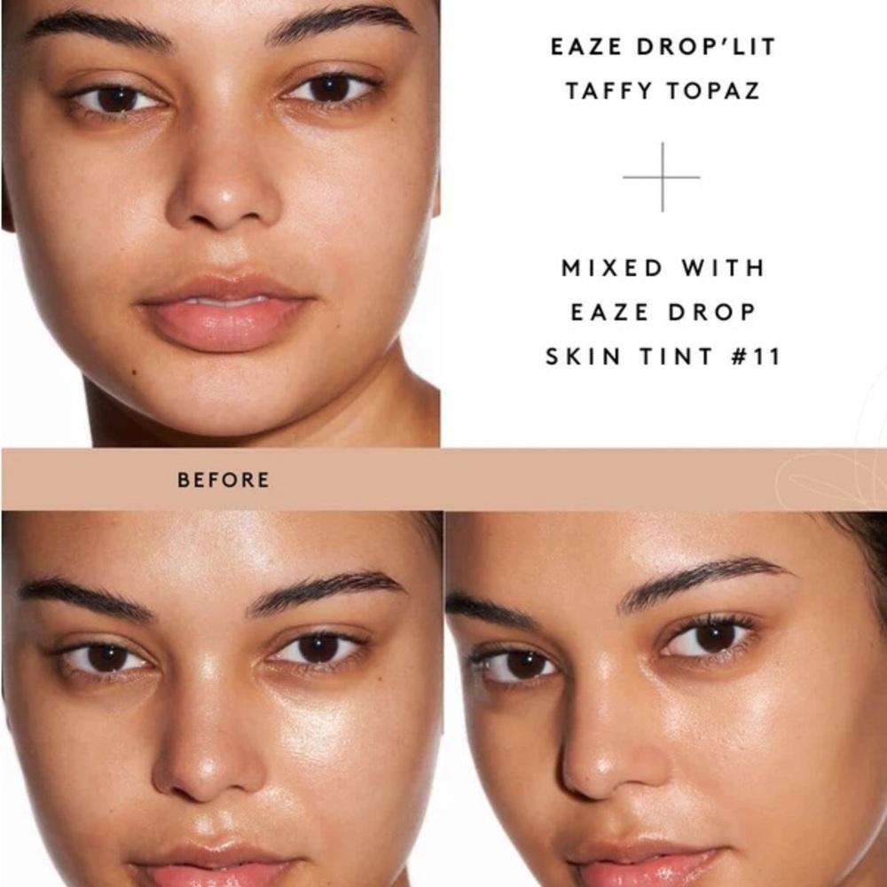 HPx3! Fenty Beauty Eaze Glow’Lit All-Over Glow Enhancer-Taffy Topaz. New! - Picture 12 of 13